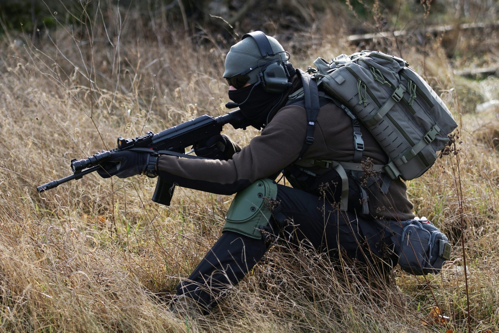 man holding rifle